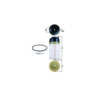 Abbildung von MAHLE ORIGINAL KX 445D Kraftstofffilter Filtereinsatz
