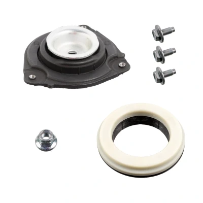 Abbildung von FEBI BILSTEIN 179630 Reparatursatz, Federbeinstützlager Vorderachse links mit Kugellager, Schraube Anbaumaterial NISSAN: Pulsar Schrägheck
