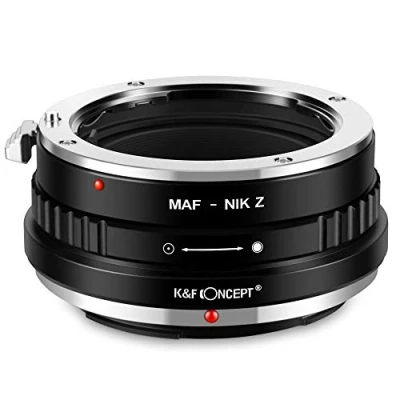 Abbildung von K&amp;F Concept MAF NIK Z Bajonettadapter Objektiv Ring für Minolta SA AF auf Nikon 7 und 6 Spiegellose Vollformatkamera