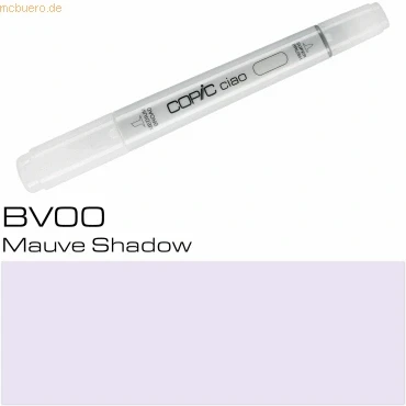 Abbildung von COPIC Ciao Marker Typ BV 00, Mauve Shadow, vielseitiger Layoutmarker, mit einer mittelbreiten und Brush Spitze