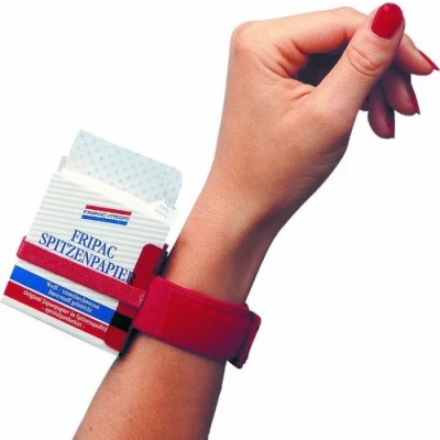 Abbildung von Fripac Medis Handgelenkspender für Spitzenpapier, 1 Stück, rot