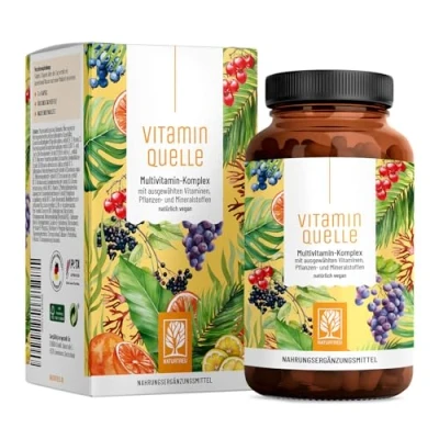 Abbildung von All in One Multivitamin &amp; Mineralien Komplex 35 wertvolle A Z Vitamine und Mineralstoffe Multi Vitamin Kapseln hochdosiert Vegan ohne unnötige Zusatzstoffe