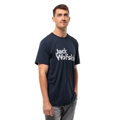 Abbildung von Jack Wolfskin Brand Sport Tshirt, Herren, Größe: Small, Night blue
