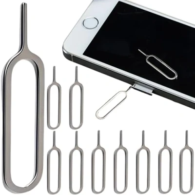 Abbildung von MINGZE 10 x SIM Karten Entfernungswerkzeug, Pin Card Tool Kompatibel mit iPhone X, 8, 7, 6, Samsung Note 9, S9, S8, S7 / Sony, Huawei, HTC und Allen Smartphones