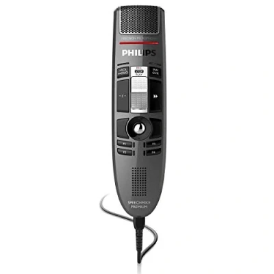 Abbildung von Philips LFH3510 SpeechMike Premium USB Diktiermikrofon Präzisionsmikrofon 4 Positions Schiebeschalter