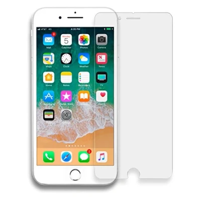 Abbildung von MyGadget Schutzfolie [Matt] kompatibel mit Apple iPhone 7 Plus 8 Folie Entspiegelt Panzerfolie 9H Full Screen Displayschutzfolie Glasfolie