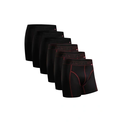 Abbildung von Danish Endurance Sport 6 PACK Panties, Herren, Größe: Large, Blacl red