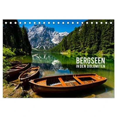 Abbildung von Bergseen in den Dolomiten (Tischkalender 2025 DIN A5 quer), CALVENDO Monatskalender