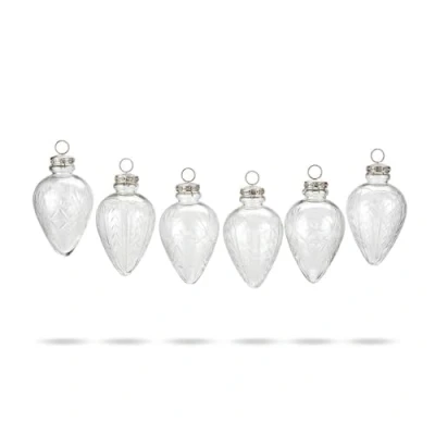Abbildung von Mirabeau Christbaumschmuck Weihnachtsschmuck 6er Set Aulnay klar (6 tlg), Weihnachtsdekoration