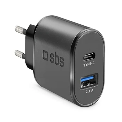 Abbildung von SBS TETRAVUSBTC2AFAST, Universal, Indoor, 100 250 V, 50/60 Hz, 15 W, 5 V