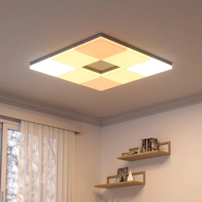 Abbildung von nanoleaf Skylight Starter Kit, 3 LED RGBCW Smarte Deckenleuchten Modulare WLAN Deckenlampen, 16 Mio. Farben, Dimmbar, Musik &amp; Bildschirm Sync, Funktioniert mit Apple Home Alexa Google