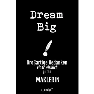 Abbildung von Notizbuch für Makler / Maklerin Immobilienmakler Immobilien Maklerin: Originelle Geschenk Idee [120 Seiten gepunktet Punkte Raster blanko Papier]