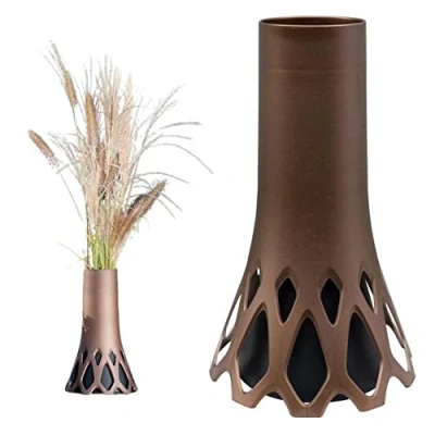 Abbildung von GarPet Bodenvase Grabvase Roseta mit Sockel Gewicht bronze 1,3 L