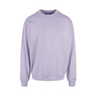 Abbildung von Urban Classics Pigment DYED CREW NECK Sweatshirt, Herren, Größe: Small, Lavender