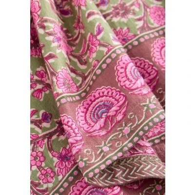 Abbildung von Next Regular FIT Short Sleeve Bluse, Damen, Größe: 36, Green pink floral border print