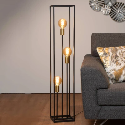 Abbildung von Lucide RUBEN Stehlampe 3xE27 Schwarz