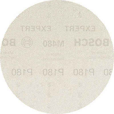 Abbildung von Bosch 5x EXPERT M480 Schleifnetz für Trockenbauwandschleifer (für Trockenbauwand, Hartholz, Ø 225 mm, Körnung 180, Professional Zubehör Trockenbauschleifer)