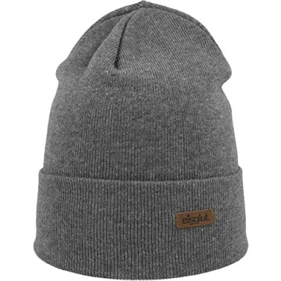 Abbildung von Eisglut Kinder Toni Cotton Kids Mütze, grau Mel, S 55 56cm