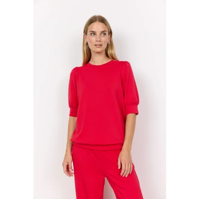 Abbildung von Soyaconcept BANU Tshirt basic, Damen, Größe: XL, Lipstick