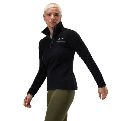 Abbildung von Berghaus Damen Prism 2.0 Mikro Halber Reißverschluss Fleece, Hinzugefügt Wärme, Schmeichelhaftes Stil, Langlebig, Schwarz, 18