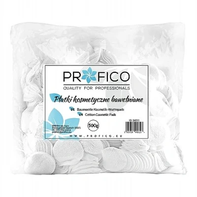 Abbildung von Baumwollwattepads Kosmetikpads für Make up Manicure 500g 1200 Stk.