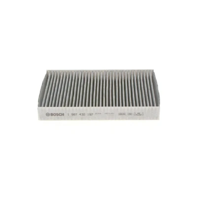 Abbildung von BOSCH 1 987 432 197 Innenraumfilter Aktivkohlefilter 230 160 30 RENAULT: CLIO 2, MEGANE Kangoo I, NISSAN: Kubistar Kastenwagen