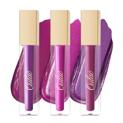 Abbildung von Oulac Lippenstift Set Matt &amp; Satin Finish, Flüssiger Matte Cremiger Pflegestift, Hochpigmentiert, Langzeithaltbar, Vegan (M15+MS02+MS04)
