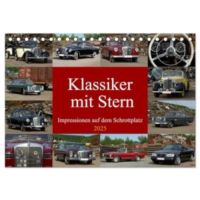 Abbildung von Klassiker mit Stern (Tischkalender 2025 DIN A5 quer), CALVENDO Monatskalender