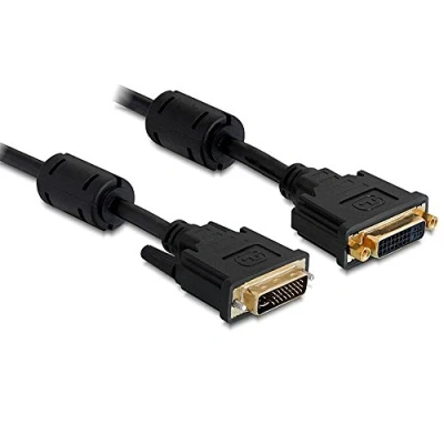 Abbildung von Delock Kabel DVI 24+5 St &gt; Bu Verlängerung 1m