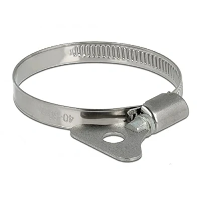 Abbildung von Delock Schlauchschelle mit Flügelmutter 40 60 mm 10 Stück Metall