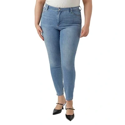 Abbildung von VERO MODA CURVE Damen Vmphia Hr Sk Lt Bl Cur Noos Jeanshose, Light Blue Denim, 44W / 32L EU
