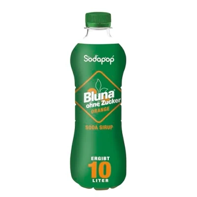 Abbildung von Sodapop Sirup Bluna Orange ohne Zucker, schnell &amp; einfach zubereitet, 1 Flasche ergibt 10 L Fertiggetränk, 500 ml