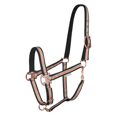Abbildung von Waldhausen Halfter Shine Schwarz/Rosé Pony