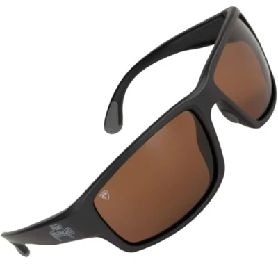 Abbildung von Fox Rage Dark Grey Wrap Sunglasses Brown Mirror Lense