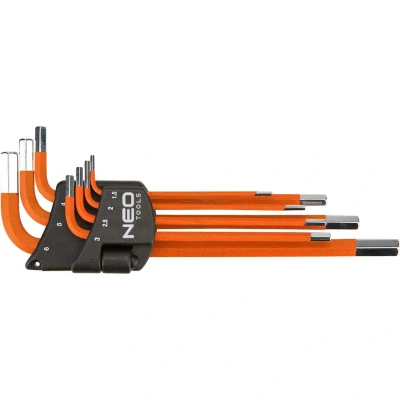 Abbildung von NEO TOOLS 09 517 Winkelschraubendrehersatz 1.5,2,2.5,3,4,5,6 mm Werkzeugstahl 7