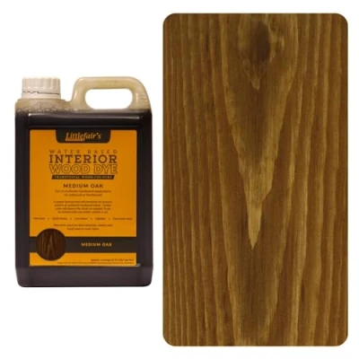 Abbildung von Littlefair‘s, Holzfarbe, umweltfreundlich und auf Wasserbasis klassisches Sortiment, Eiche medium, 2.5ltr