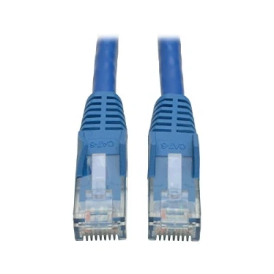 Abbildung von Eaton Cat6 Gigabit Snagless Molded UTP Patch Ethernet Kabel, RJ45 Stecker auf blau, 6 Fuß / 1,83 Meter (N201 006 BL)
