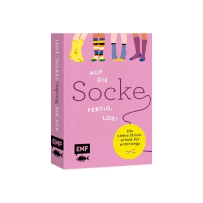 Abbildung von Auf Die Socke, fertig, los! kleine Strickschule für unterwegs: 5 Einsteiger Projekte, alle wichtigen Grundlagen, Muster Socken im praktischen Pocket Format