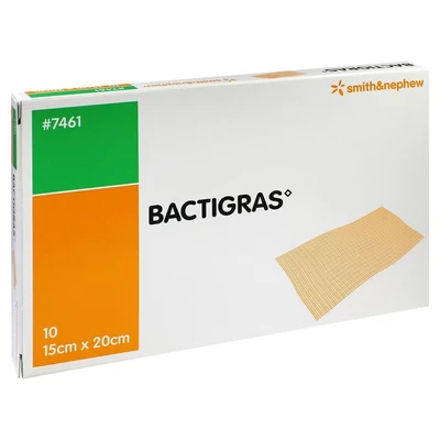 Abbildung von Bactigras Antiseptische Paraffingaze 15x 10 St