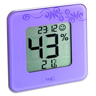 Abbildung von Sparset Thermo Hygrometer TFA 30.5021 Style (2 x lila)