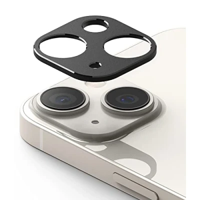 Abbildung von Ringke Camera Styling Kompatibel mit iPhone 14 Plus und Kameraschutz Aluminiumrahmen Kameraobjektivschutz Black