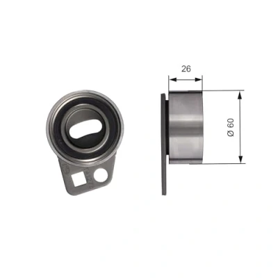 Abbildung von GATES T41275 Spannrolle, Zahnriemen Tru Power HONDA: CIVIC 6 Fastback, Aerodeck