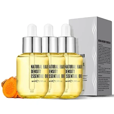 Abbildung von Pure Natural Hair Density Essential Oil, Hovo Ginger Essence Growth Regrowth Serum For Women &amp; Men (3PCS)