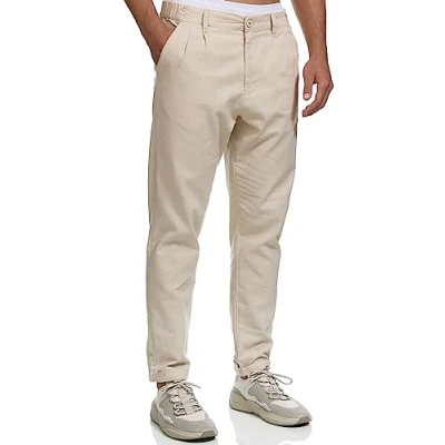 Abbildung von Indicode Jeans Cunningham Stoffhose, Herren, Größe: Medium, Fog