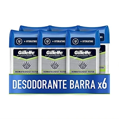 Abbildung von 6x Gillette Deodorant Gel Stick für Männer Aloe Scent 70ml