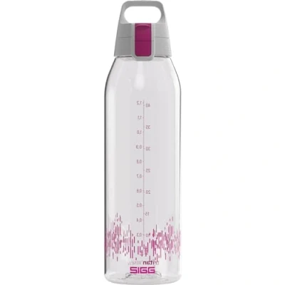 Abbildung von SIGG Tritan Renew Trinkflasche Total Clear ONE MyPlanet Berry Für Kohlensäurenhaltigen Getränke Geeignet Spülmaschinenfest Fruchtsieb Auslaufsicher BPA frei Violett 1,5L