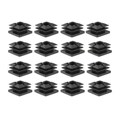 Abbildung von 16x Lamellenstopfen Vierkantrohrstopfen Schutzkappen Kappen Kunststoff Stopfen Endstopfen (23 x 23 mm, Quadratisch)