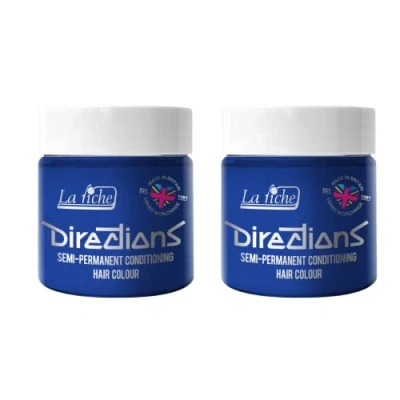 Abbildung von La Riche Directions Semipermanente Haarfarbe 100 ml Dose 2er Pack (Atlantic Blue)