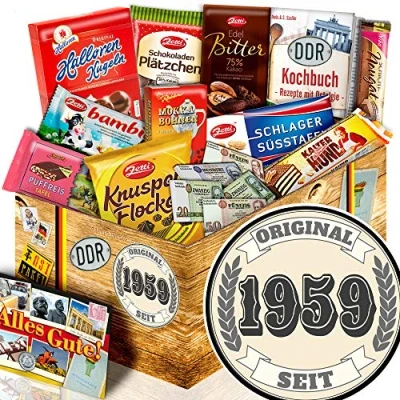 Abbildung von Original seit 1959 ++ Geburtstag Geschenk Set DDR Schkolade