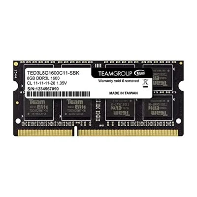 Abbildung von TeamGroup TED3L8G1600C11 S01 Memory SO D3 1600 8GB C11 ElL